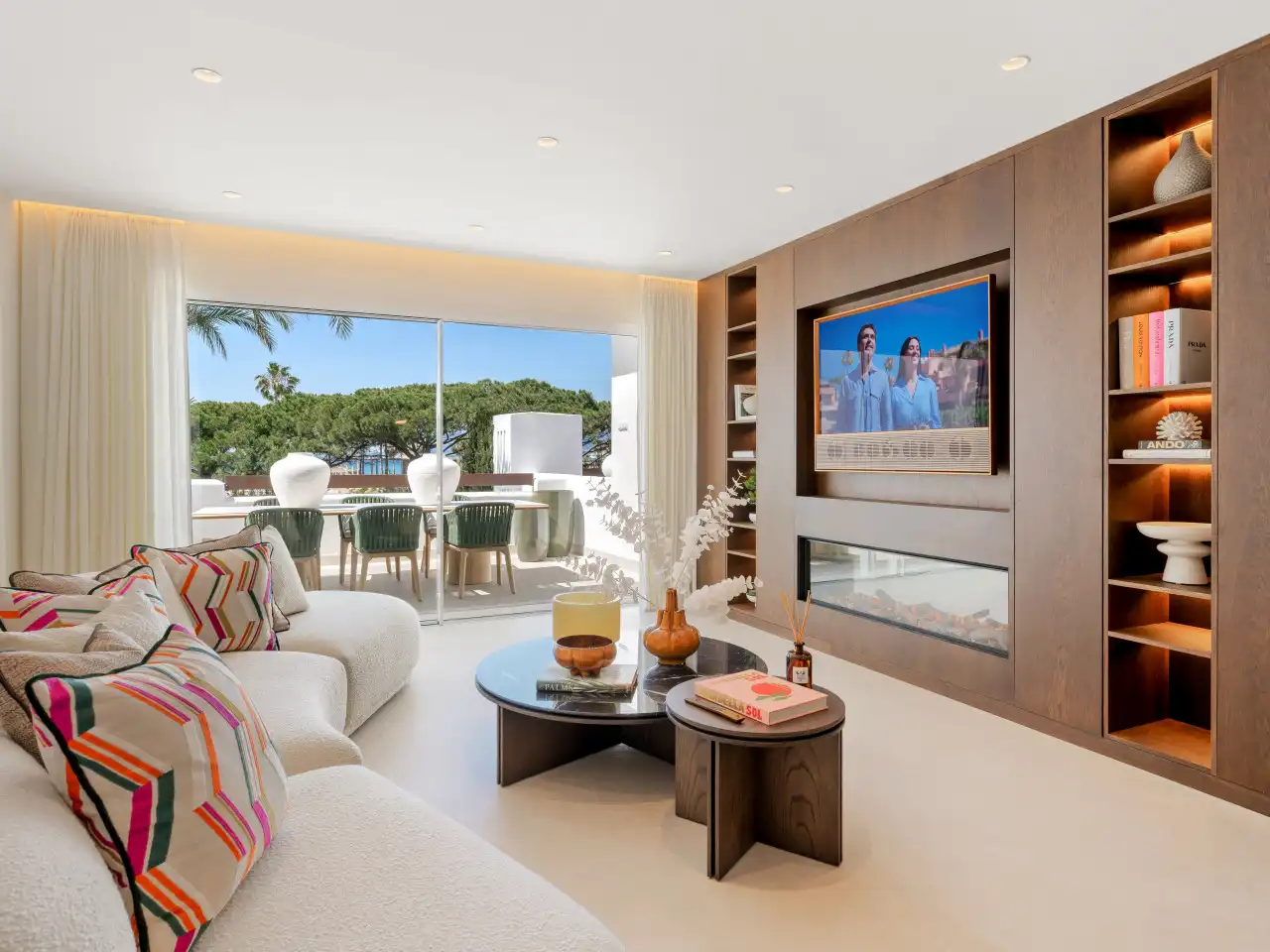 Sala de estar de Piso en venta en Marbella con Aire acondicionado, Calefacción y Terraza