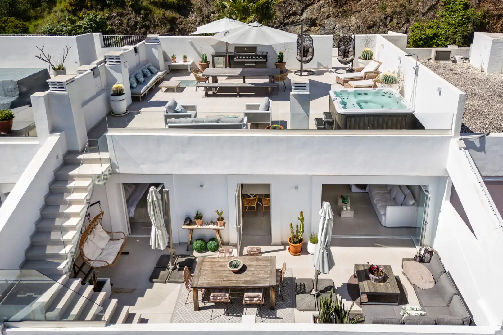 Terraza de Ático en venta en Benahavís con Aire acondicionado, Terraza y Piscina
