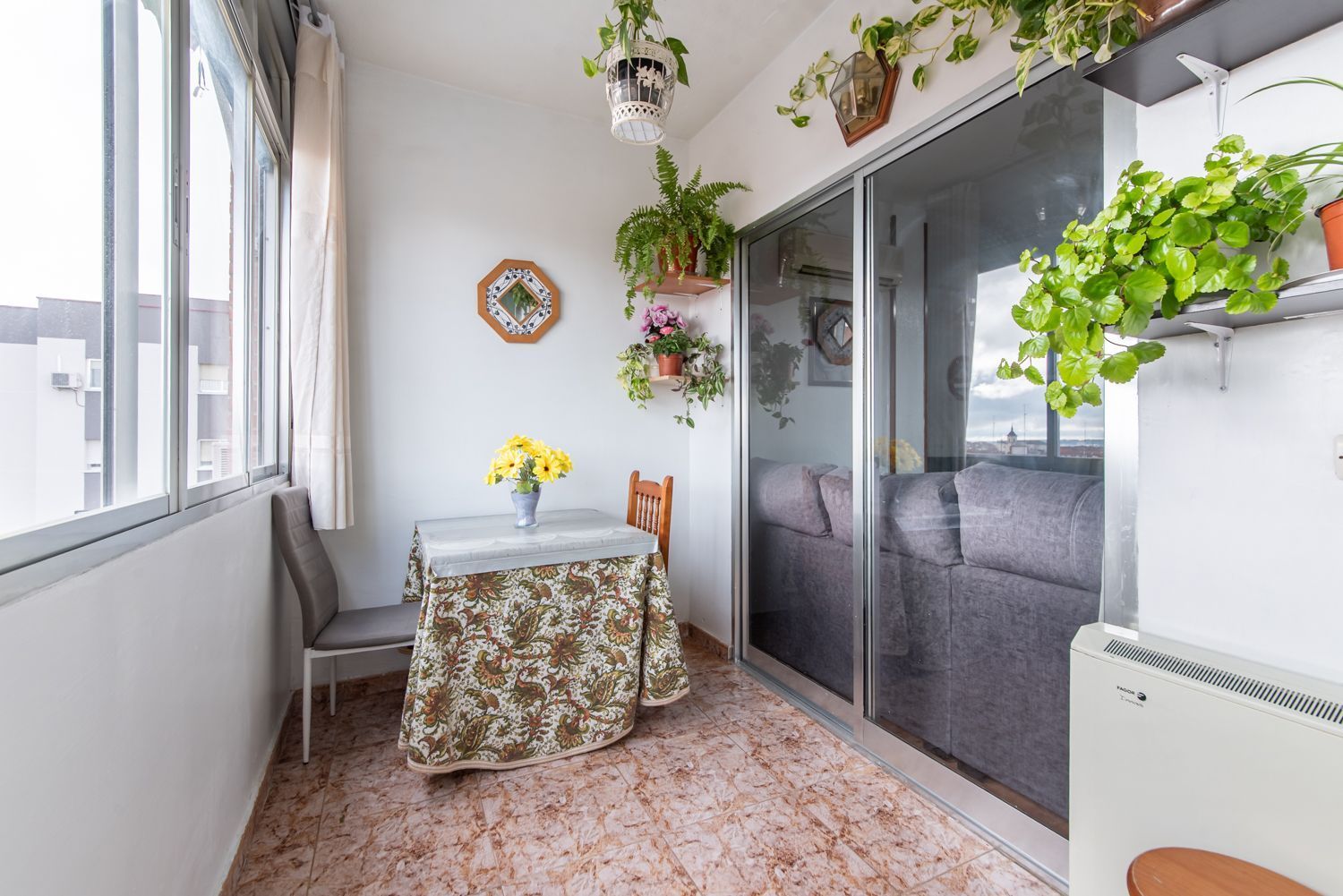 Balcony of Flat for sale in Fuenlabrada  with Air Conditioner and Heating