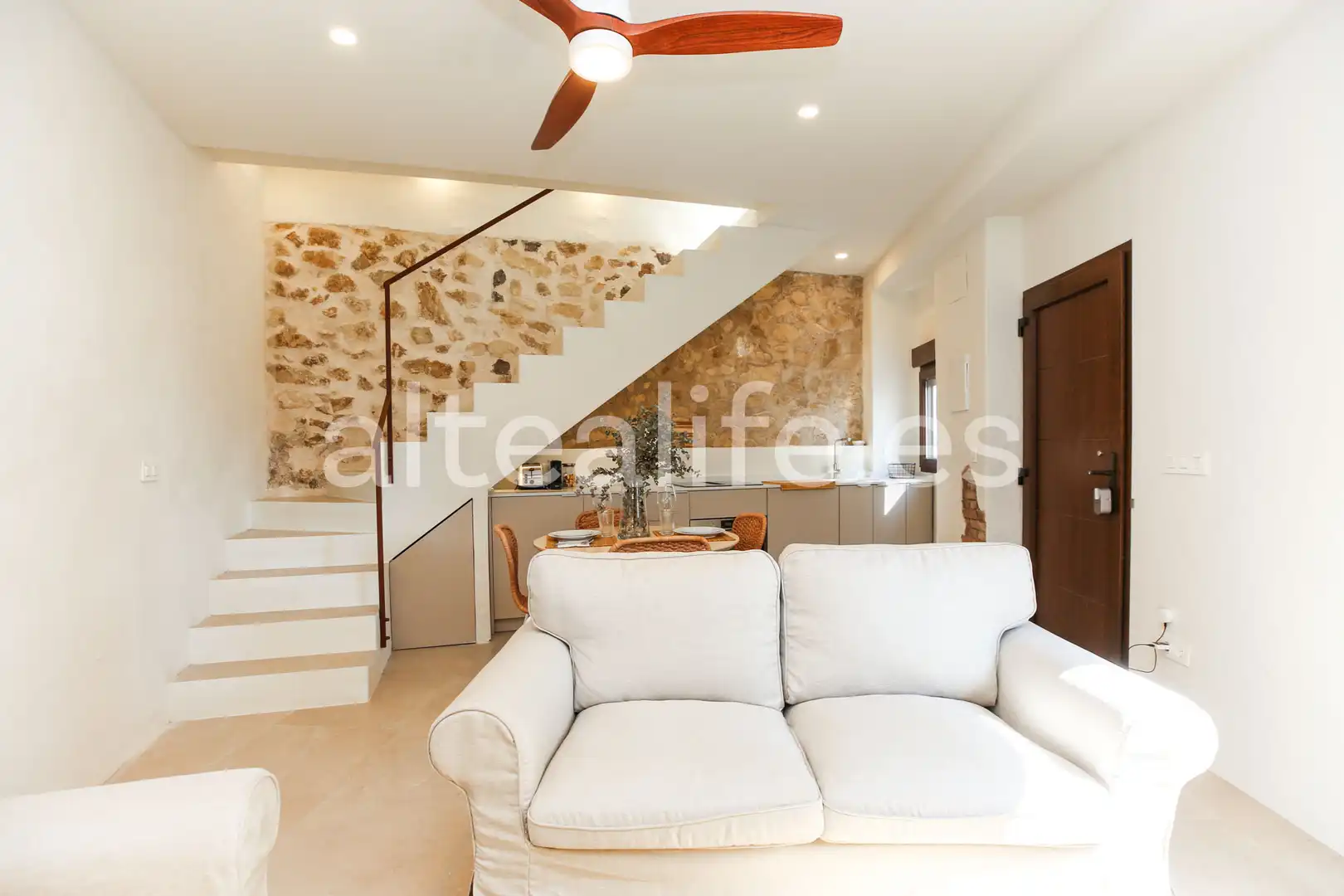 Sala de estar de Casa adosada en venta en Altea con Aire acondicionado