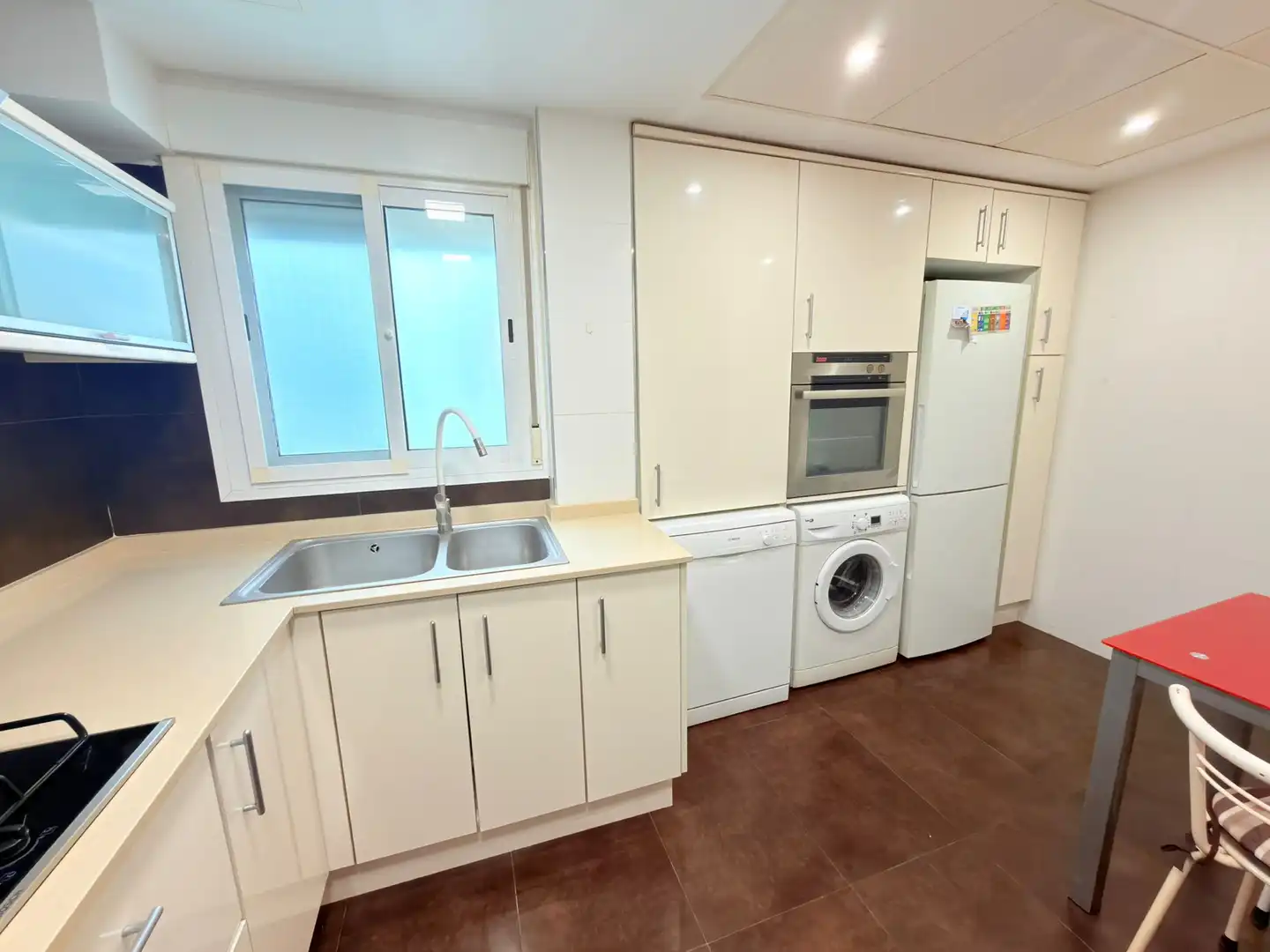 Kitchen of Flat for rent in Valencia  with Air Conditioner, Heating and Furnished