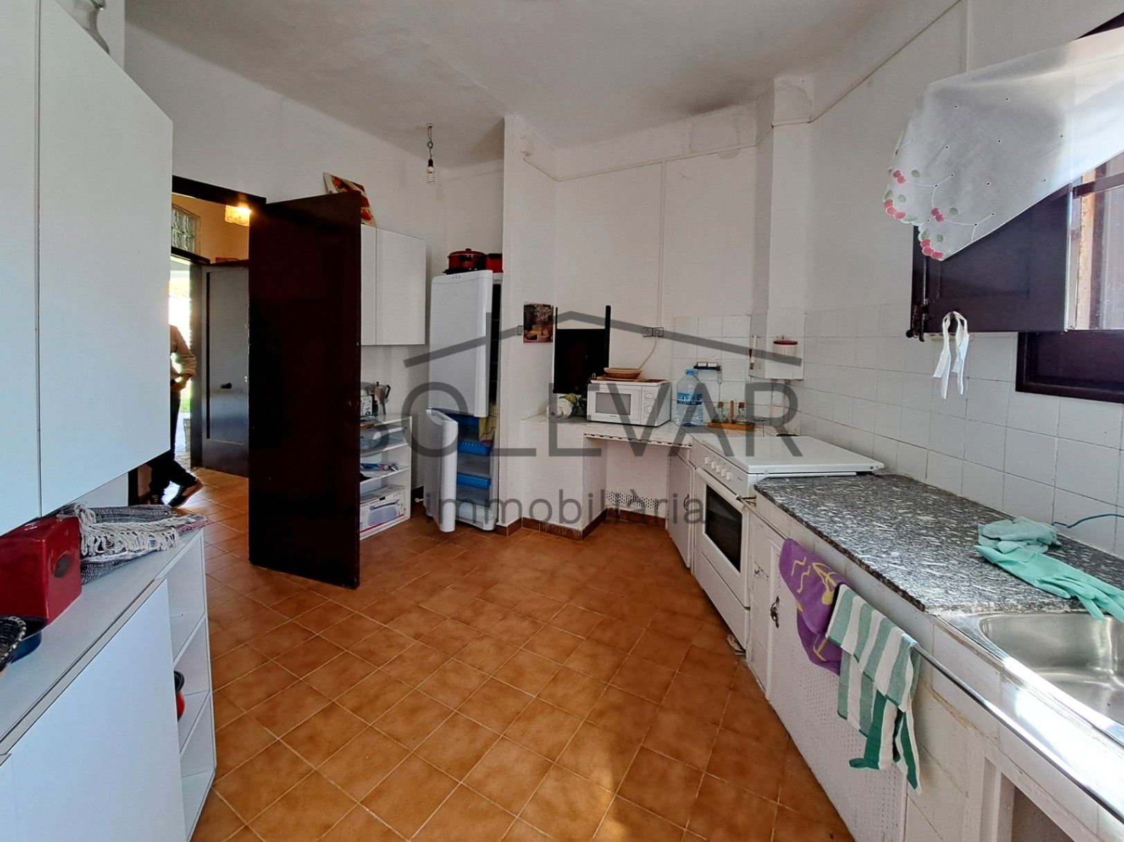 Küche von Wohnung zum verkauf in Sarroca de Bellera mit Privatgarten, Abstellraum und Möbliert