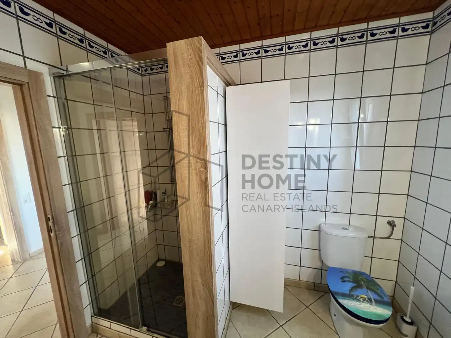 Bany de Casa o xalet en venda en La Oliva amb Aire condicionat, Jardí privat i Terrassa