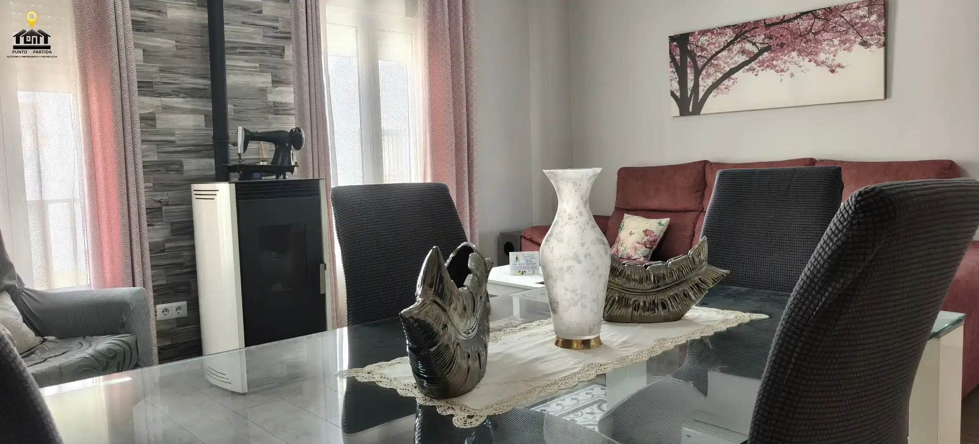 Sala de estar de Casa o chalet en venta en Manzanilla con Aire acondicionado, Amueblado y Horno
