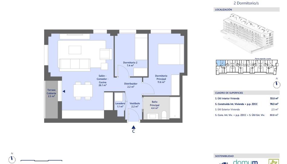 Photo 1 from new construction home in Flat for sale in C/carrasco I Fomriguera, 8, La Bordeta, Lleida