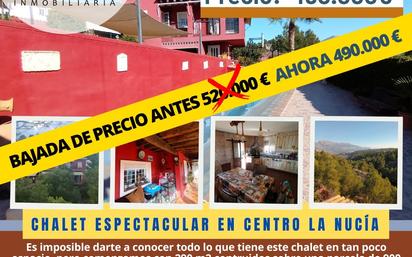 Exterior view of House or chalet for sale in La Nucia  with Air Conditioner, Heating and Private garden