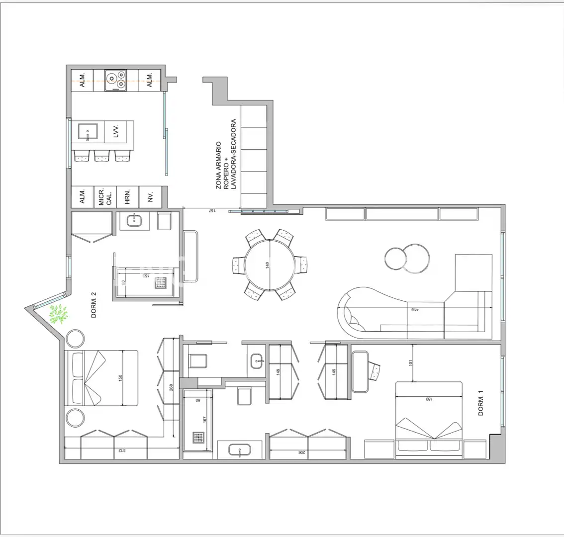 Wohnung zum Verkauf in Madrid mit Klimaanlage, Heizung und Möbliert