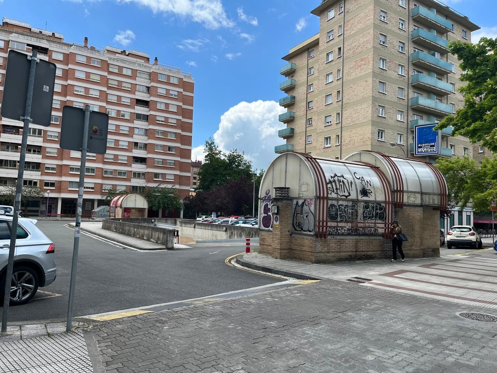 Vista exterior de Garatge en venda en  Pamplona / Iruña
