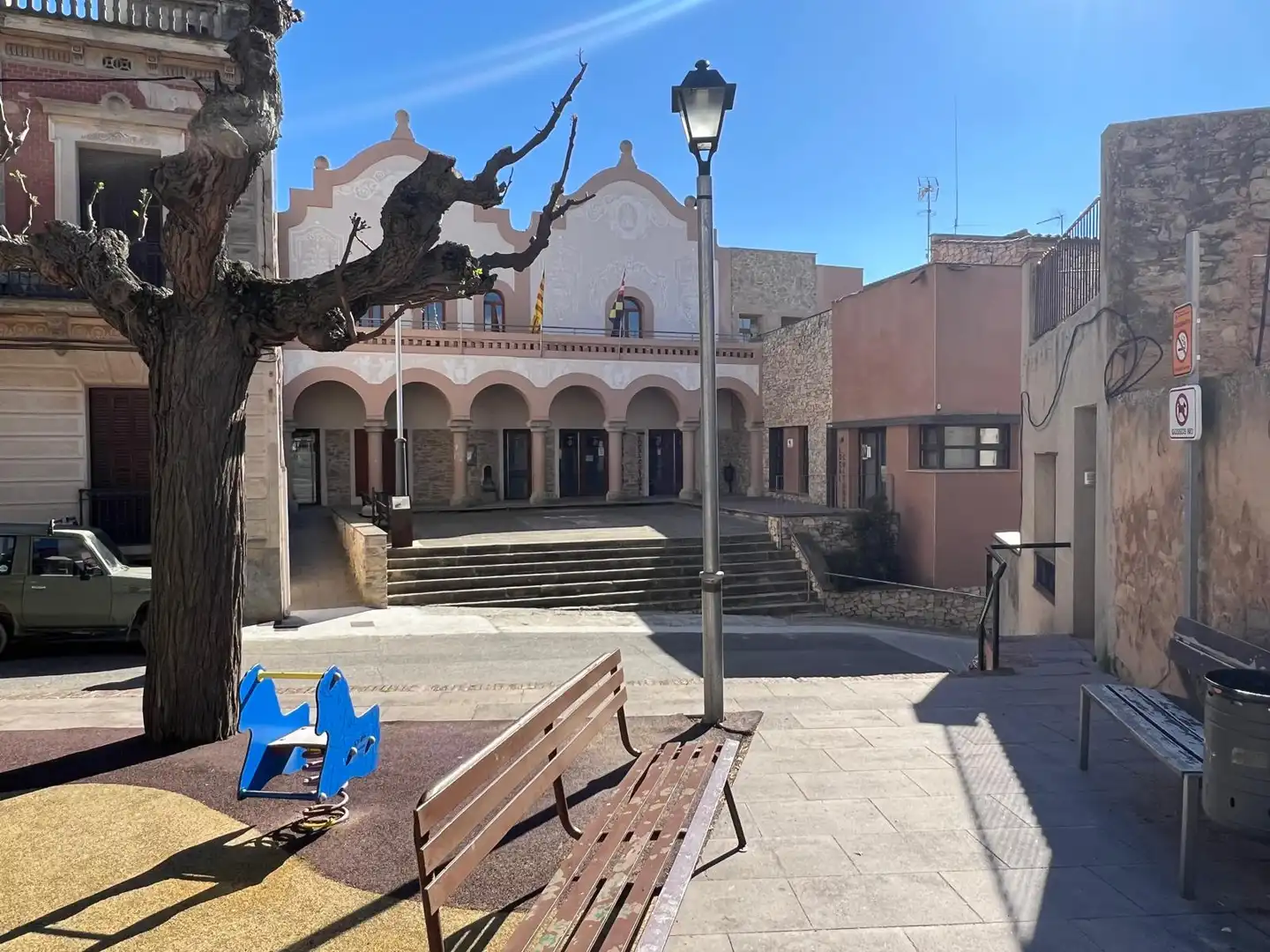 Vista exterior de Casa adosada en venta en Rocafort de Queralt con Trastero, Balcón y Internet