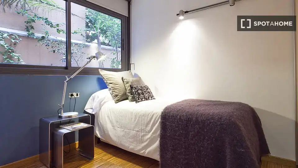 Habitación de Piso de alquiler en Barcelona con Aire acondicionado, Calefacción y Amueblado