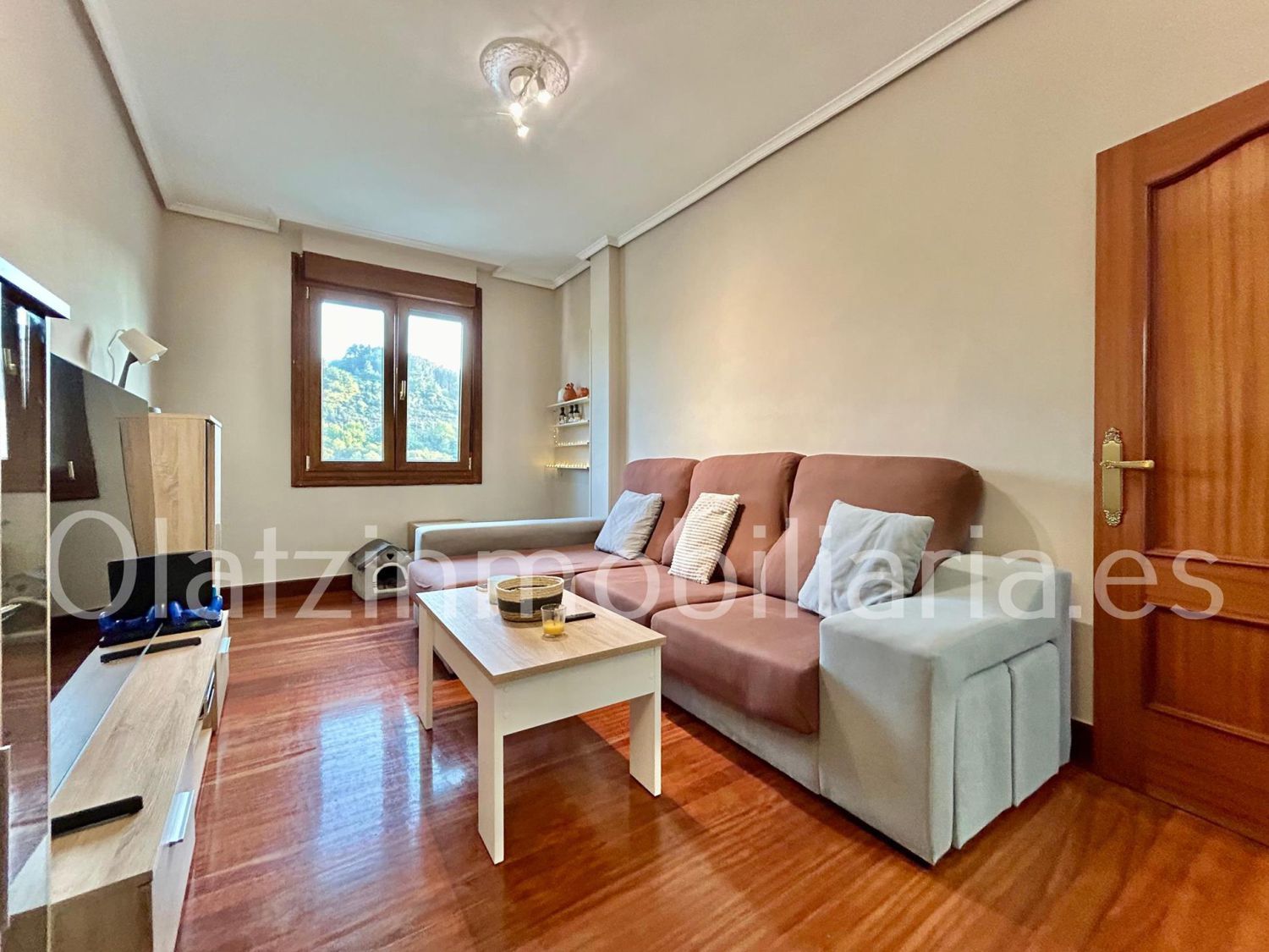 Sala d'estar de Pis en venda en Zalla  amb Calefacció i Terrassa
