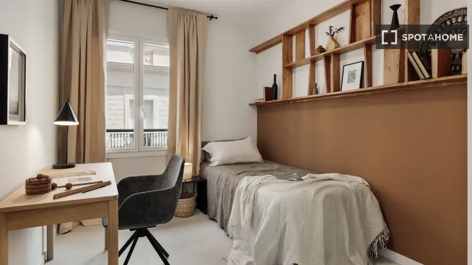 Habitación de Piso de alquiler en Barcelona con Aire acondicionado, Calefacción y Amueblado