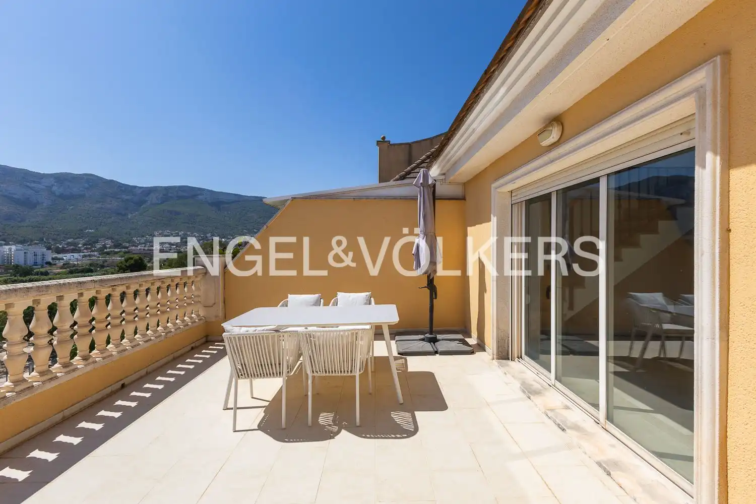 Terrace of Duplexes for rent in Dénia  with Air Conditioner, Heating and Swimming Pool