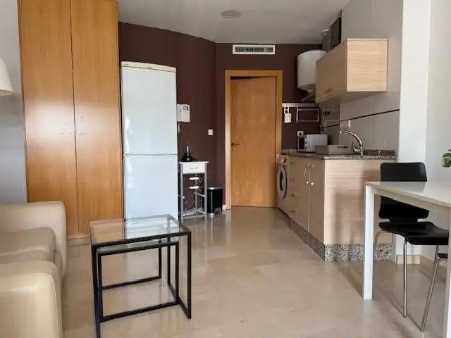 Cocina de Estudio de alquiler en Murcia con Aire acondicionado, Calefacción y Terraza