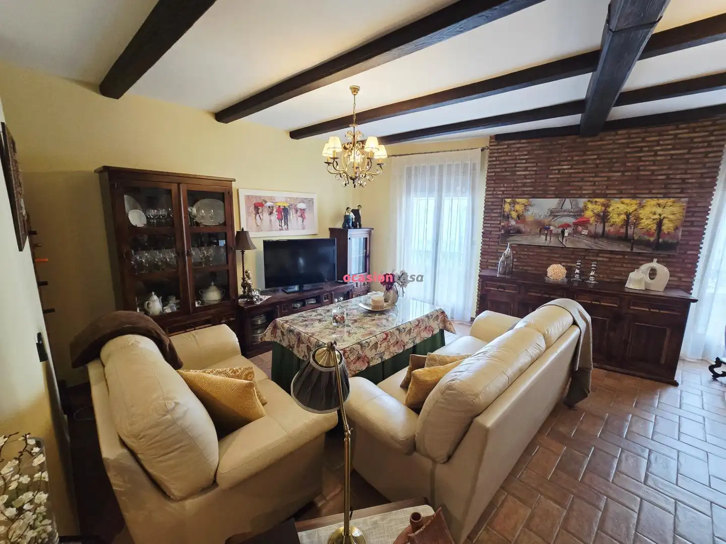 Sala de estar de Piso en venta en Pozoblanco con Aire acondicionado, Calefacción y Amueblado