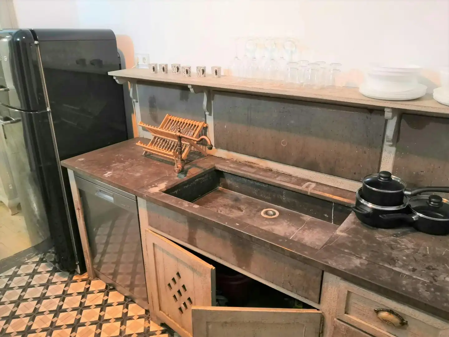 Cocina de Piso para compartir en Barcelona con Aire acondicionado, Calefacción y Amueblado