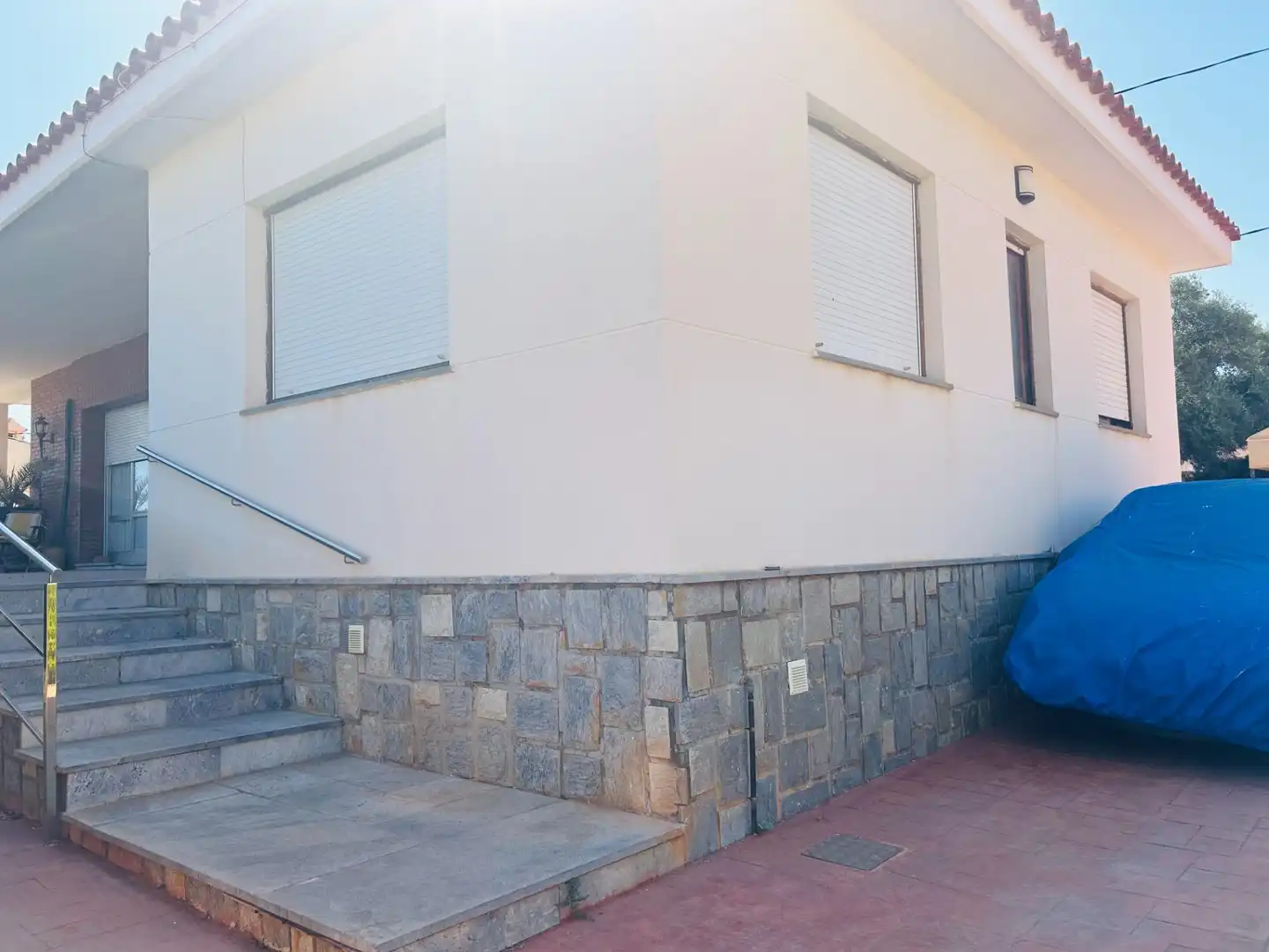 Vista exterior de Casa o chalet en venta en Cartagena con Aire acondicionado, Jardín privado y Terraza