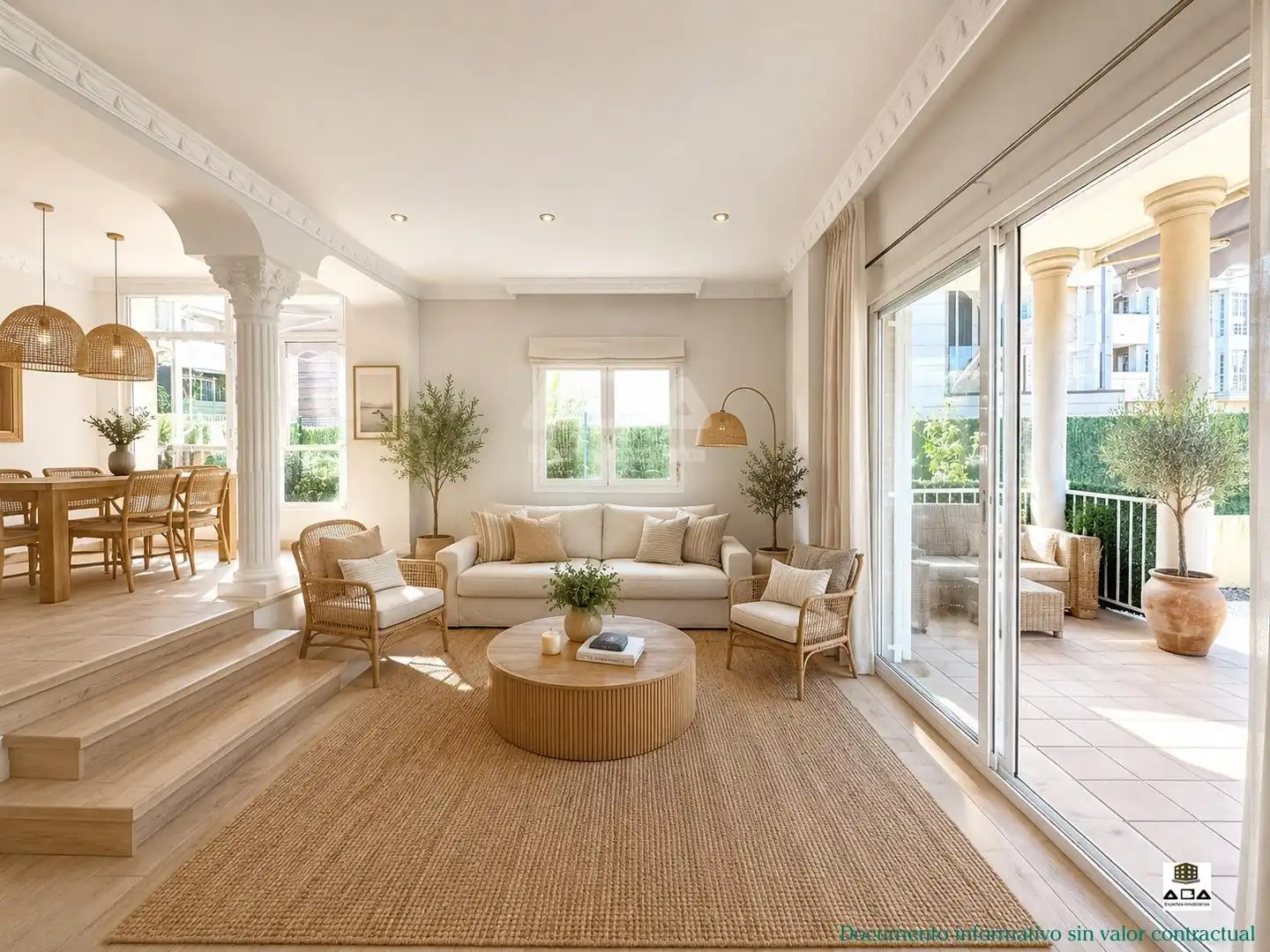 Living room of Houses for sale in Villanueva de la Cañada  with Air Conditioner, Heating and Private garden