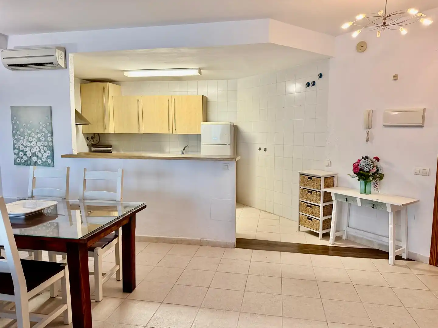 Kitchen of Flat for sale in Benalmádena  with Air Conditioner, Terrace and Storage room