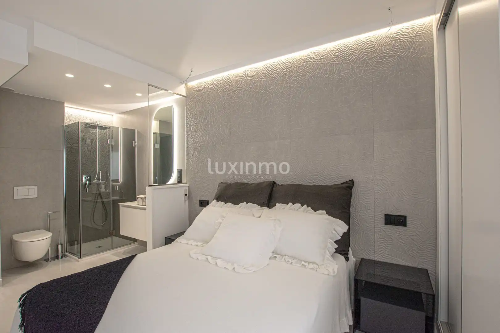 Bedroom of Flat for sale in Calpe / Calp  with Air Conditioner, Heating and Terrace