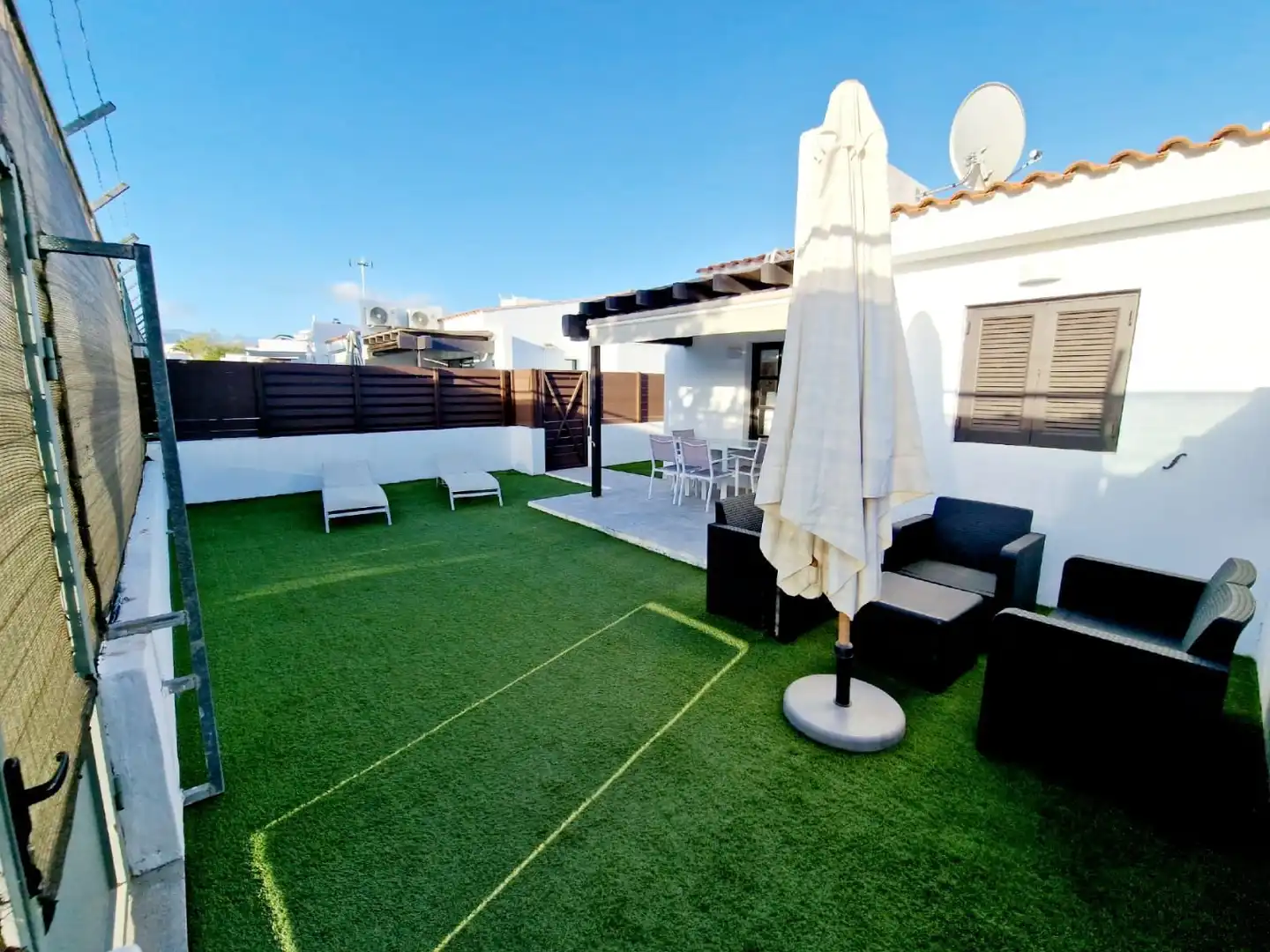 Terrassa de Casa o xalet de lloguer en San Bartolomé de Tirajana amb Aire condicionat, Jardí privat i Terrassa