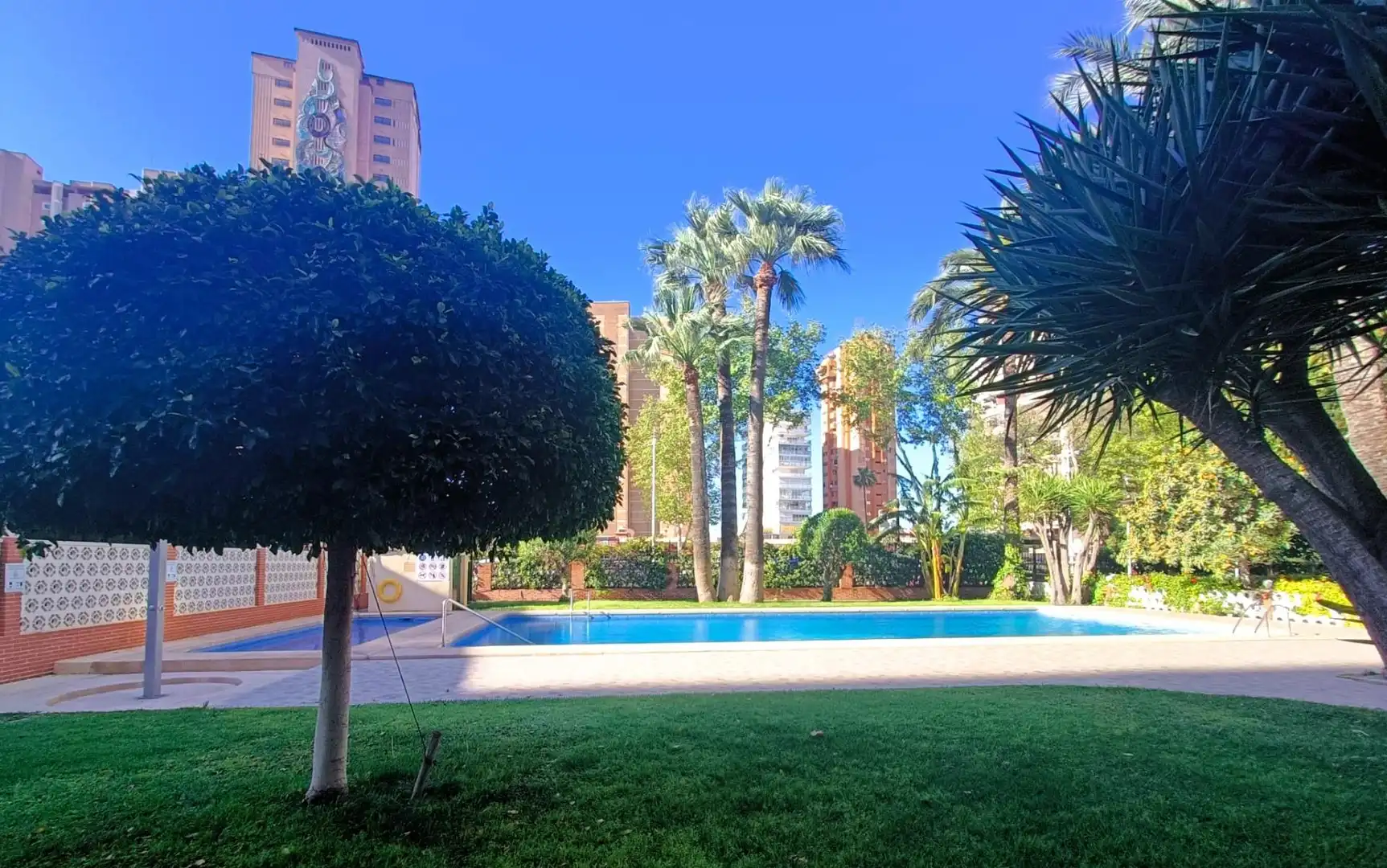 Piscina de Planta baixa en venda en Benidorm amb Aire condicionat, Moblat i Piscina comunitària