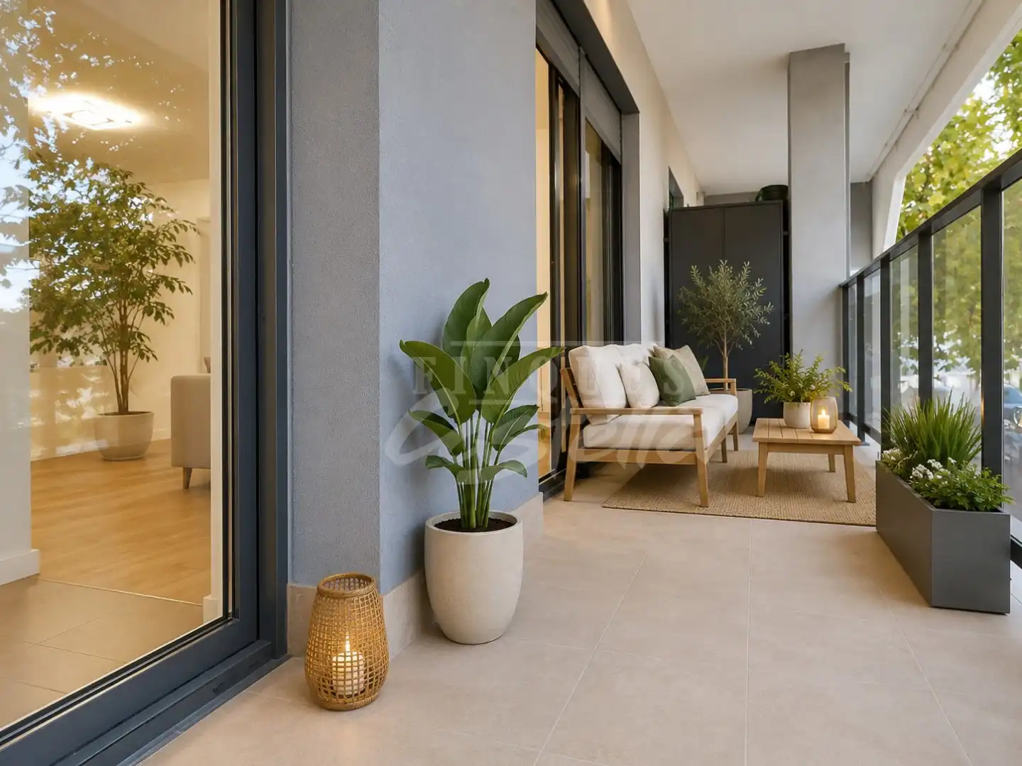 Terrasse von Wohnung zur Miete in Mataró mit Klimaanlage, Heizung und Terrasse