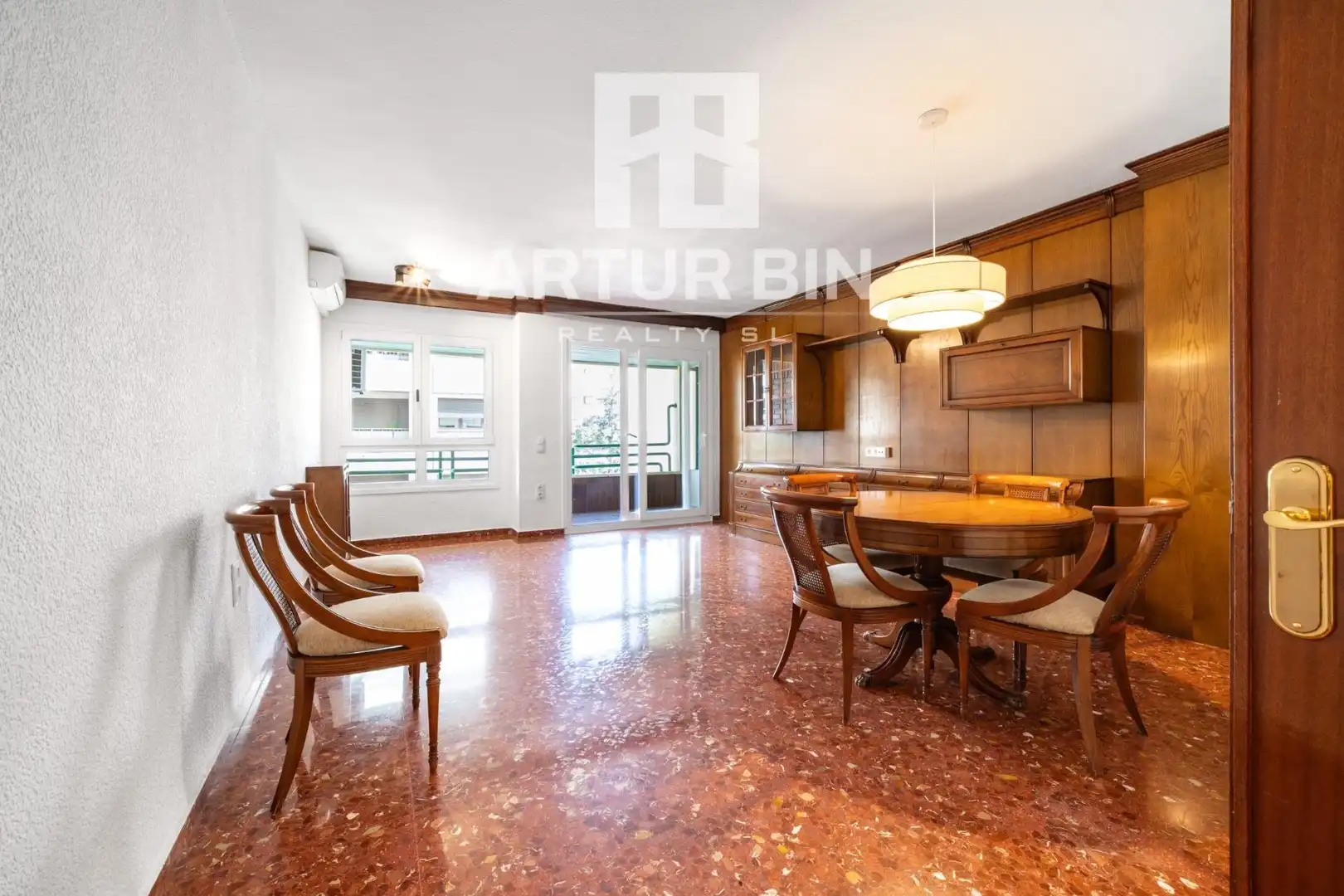 Dining room of Apartments for rent in Valencia  with Air Conditioner