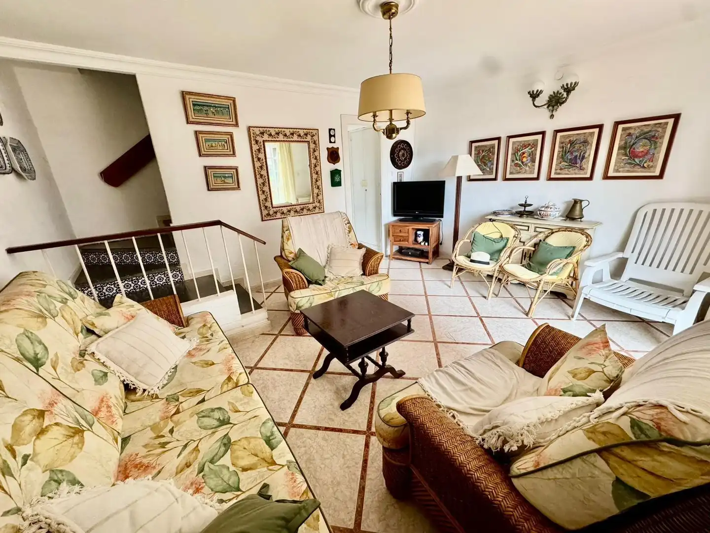 Sala de estar de Casa adosada en venta en Punta Umbría con Terraza, Amueblado y Balcón