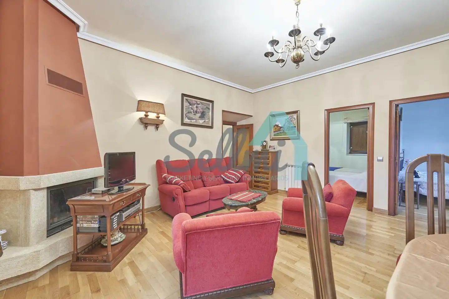 Living room of Houses for sale in Ribera de Arriba  with Heating, Private garden and Terrace