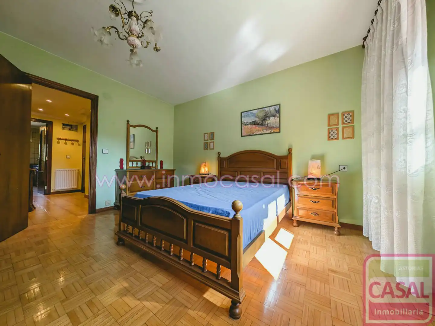 Schlafzimmer von Wohnung zum Verkauf in Aller mit Heizung, Abstellraum und Möbliert