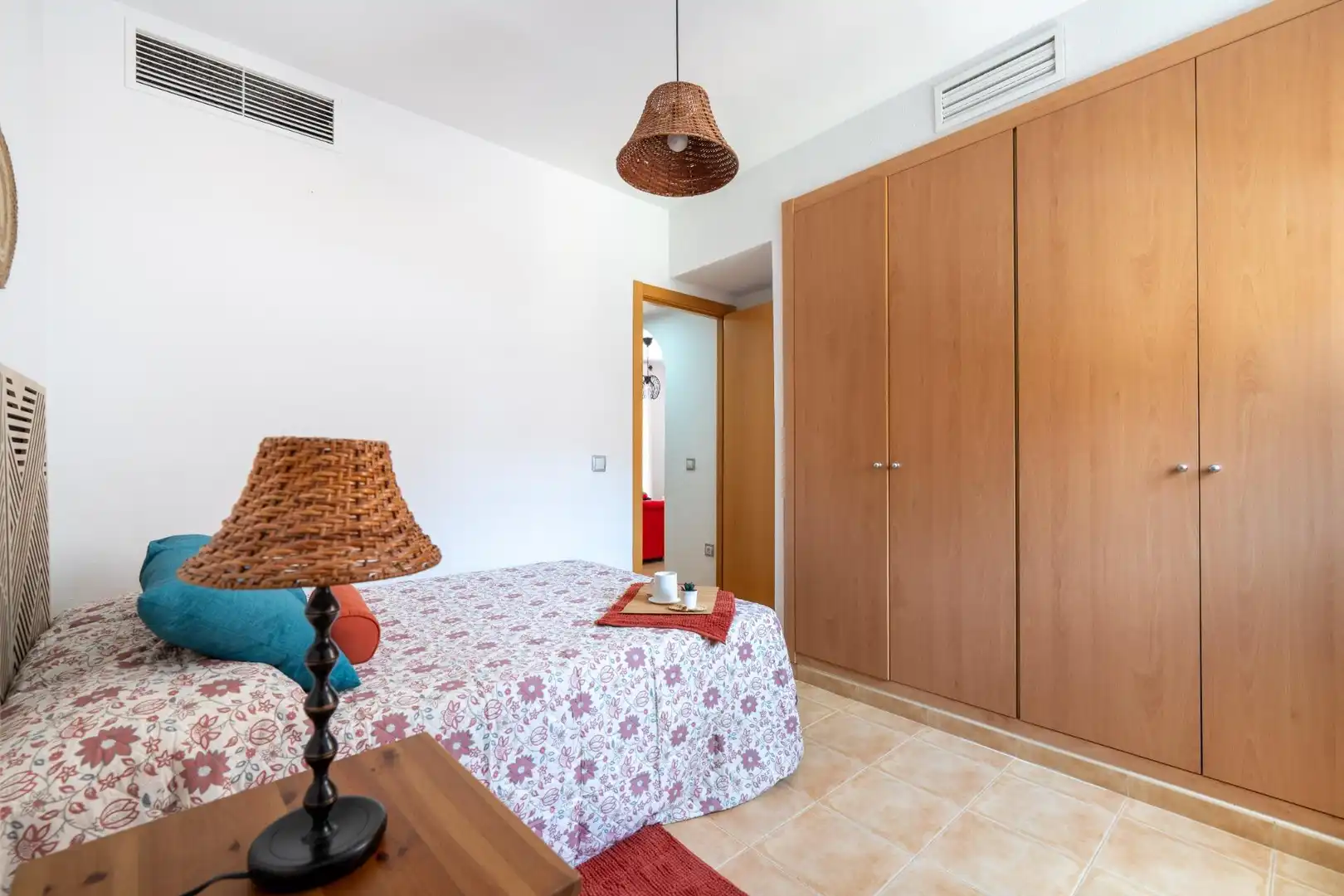 Schlafzimmer von Maisonette zum Verkauf in Mojácar mit Klimaanlage, Privatgarten und Terrasse