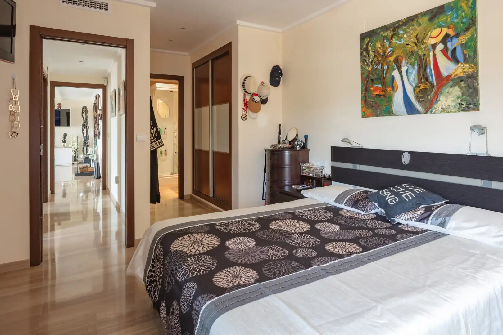 Dormitori de Apartament en venda en Jávea / Xàbia amb Aire condicionat, Terrassa i Piscina