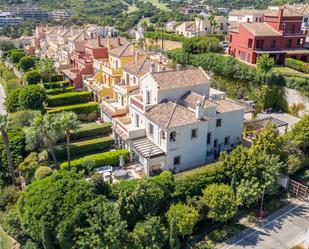 Exterior view of Single-family semi-detached for sale in Sotogrande  with Air Conditioner, Terrace and Swimming Pool