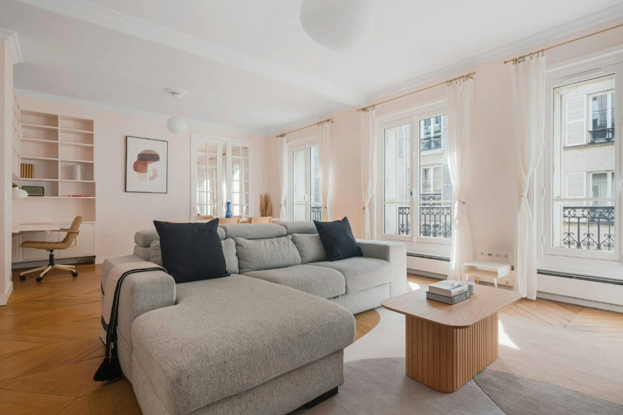 Living room of Flat to rent in  Barcelona Capital  with Air Conditioner, Heating and Private garden