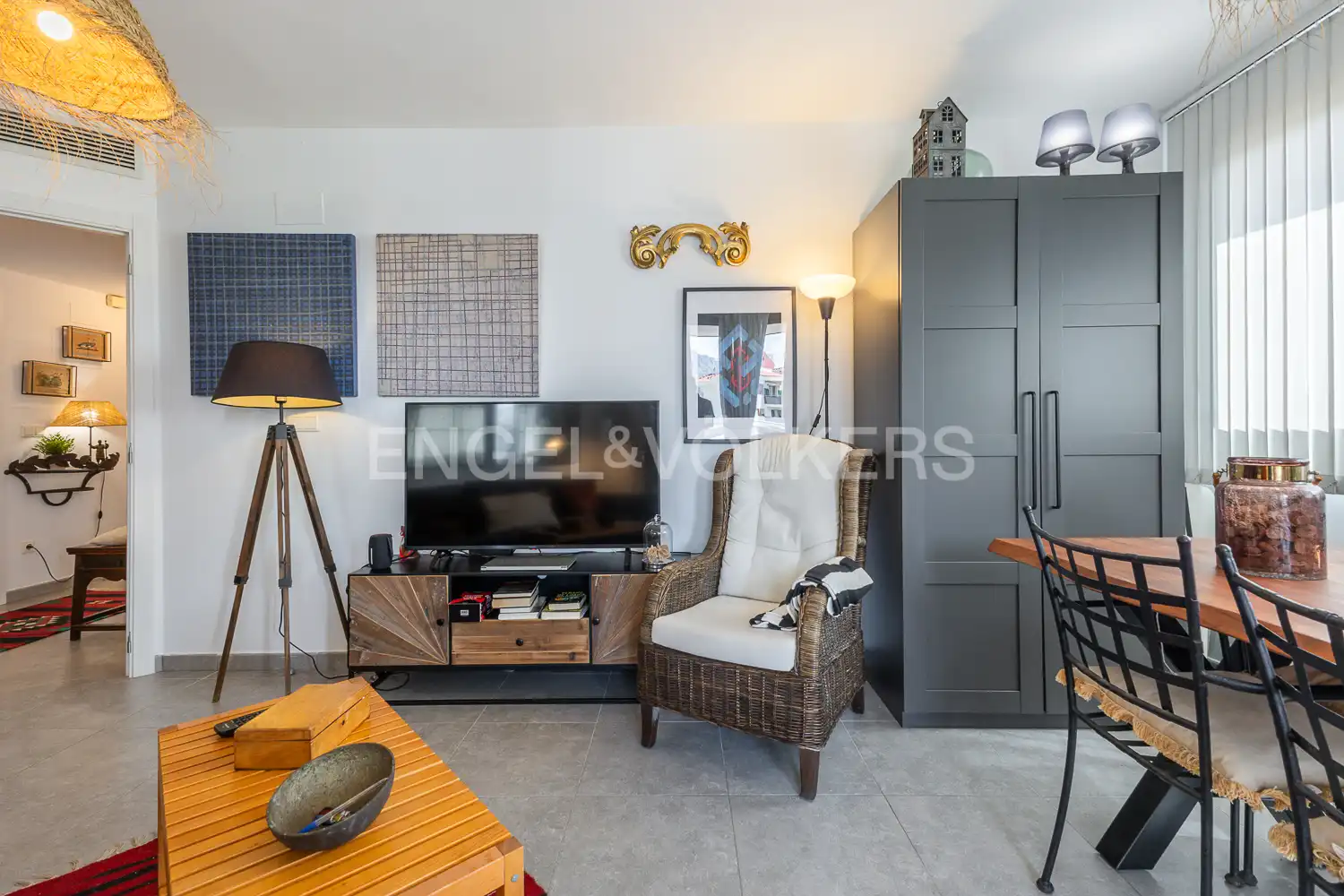 Living room of Flat for rent in El Verger  with Air Conditioner, Heating and Private garden