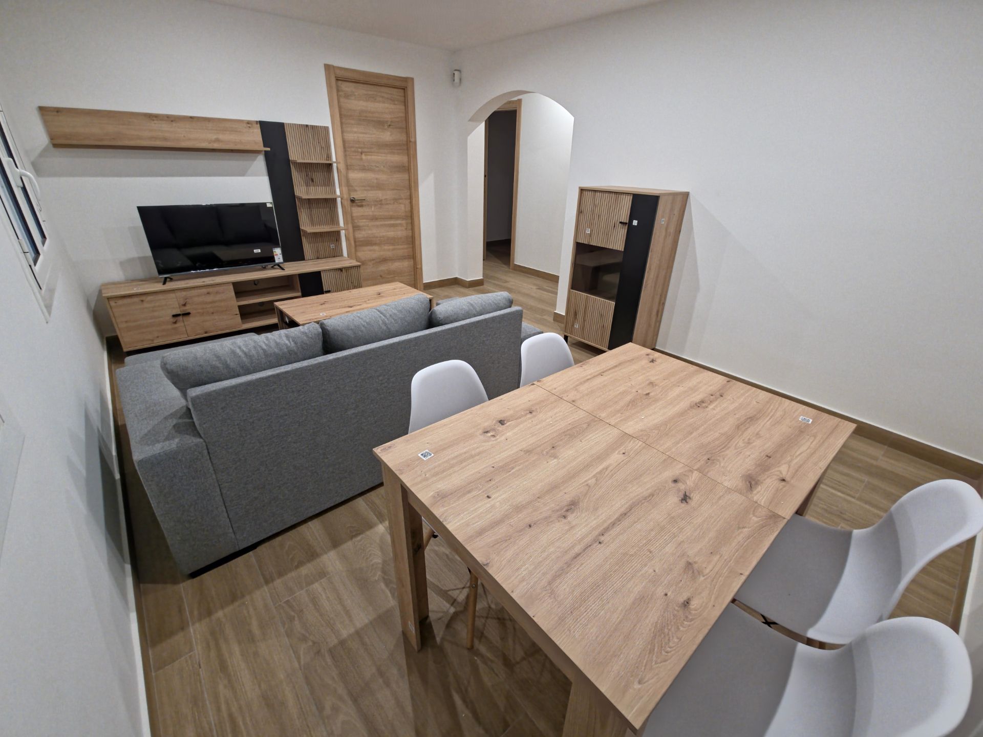 Sala d'estar de Pis de lloguer en  Barcelona Capital amb Moblat, Forn i Rentadora