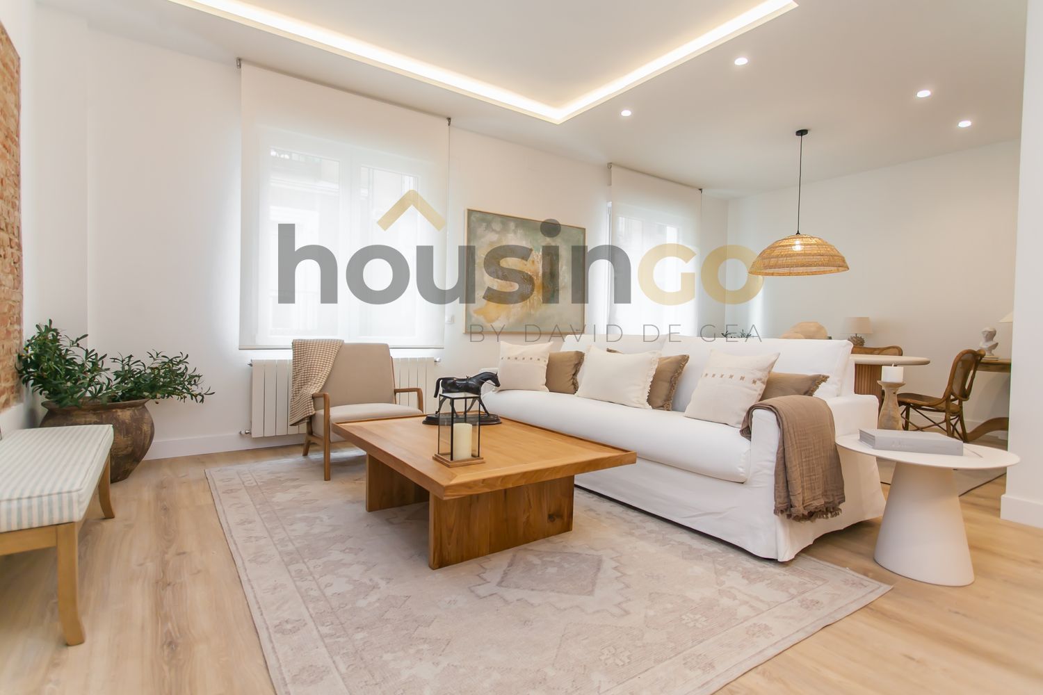 Sala d'estar de Pis en venda en  Madrid Capital amb Aire condicionat, Calefacció i Parquet