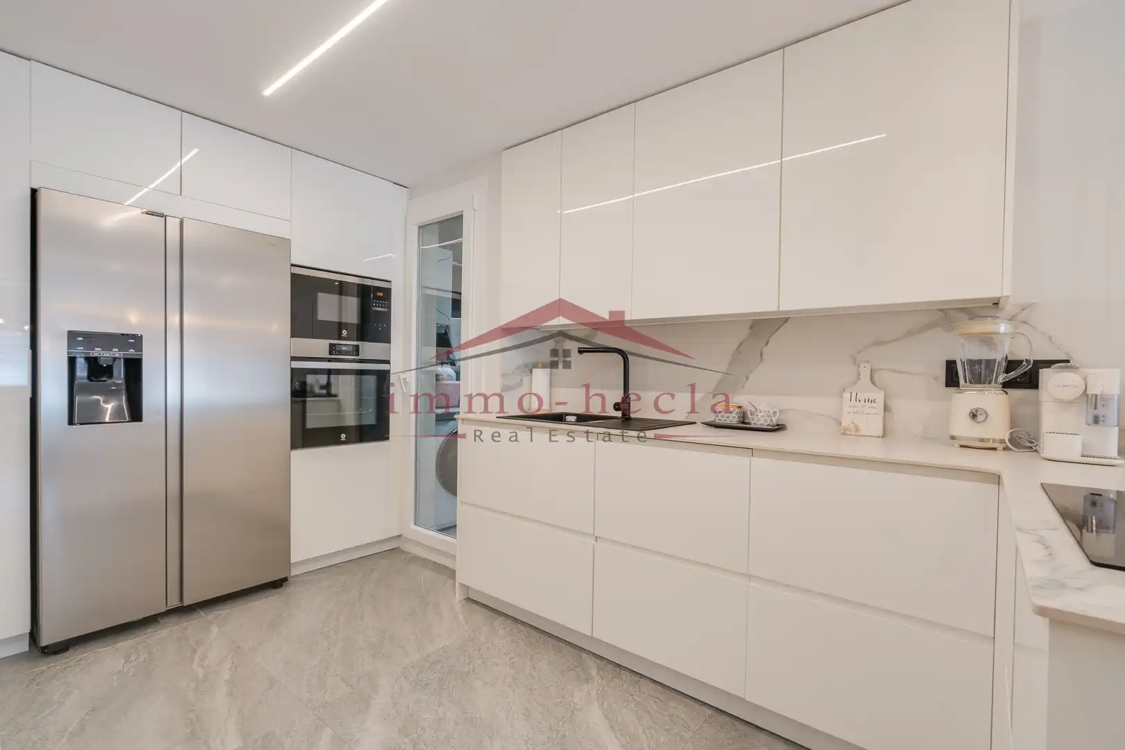 Küche von Wohnung zum Verkauf in Santa Margarida de Montbui mit Heizung und Balkon