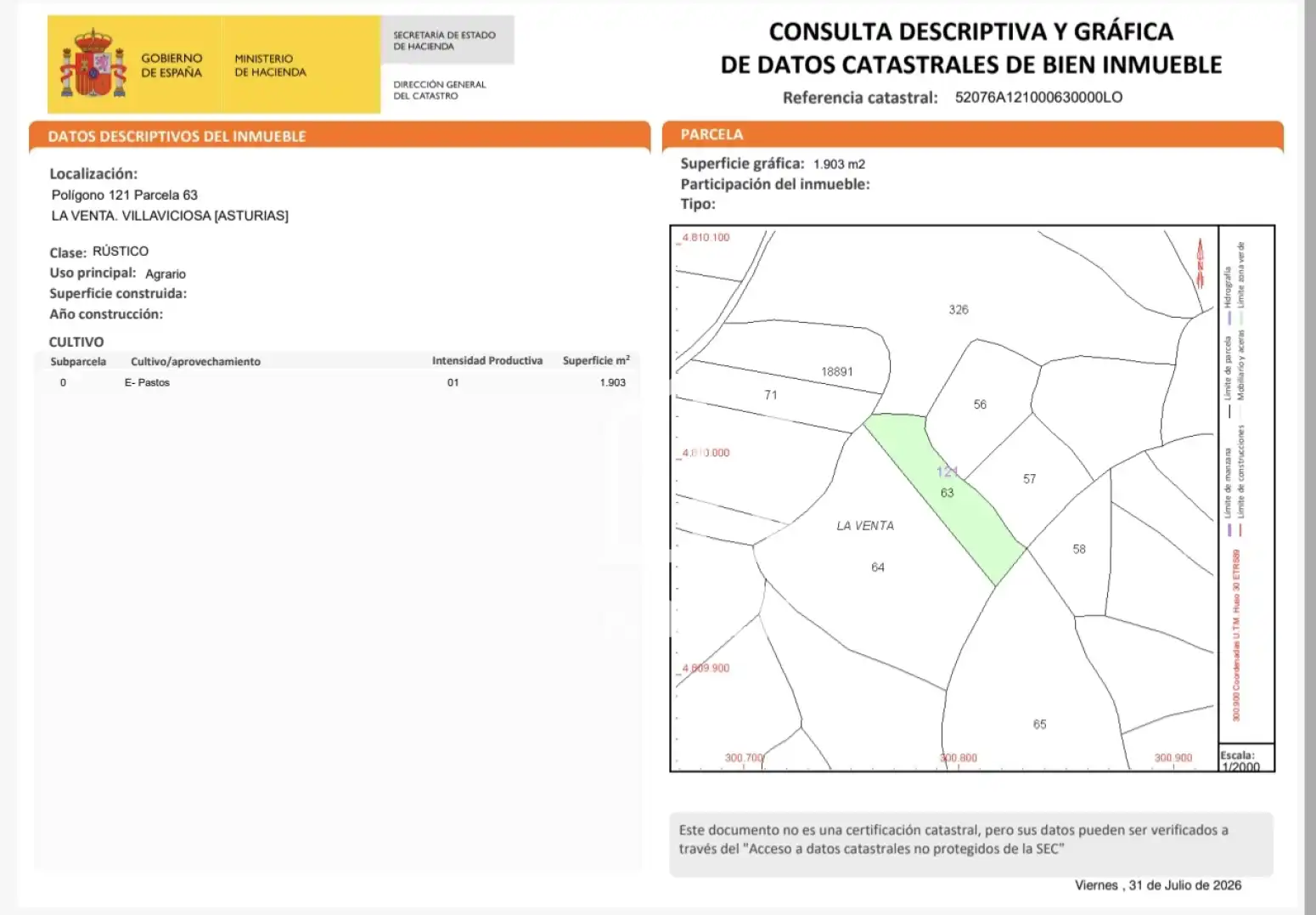 Terreno rustico in vendita a Villaviciosa - Celada, imagen 22