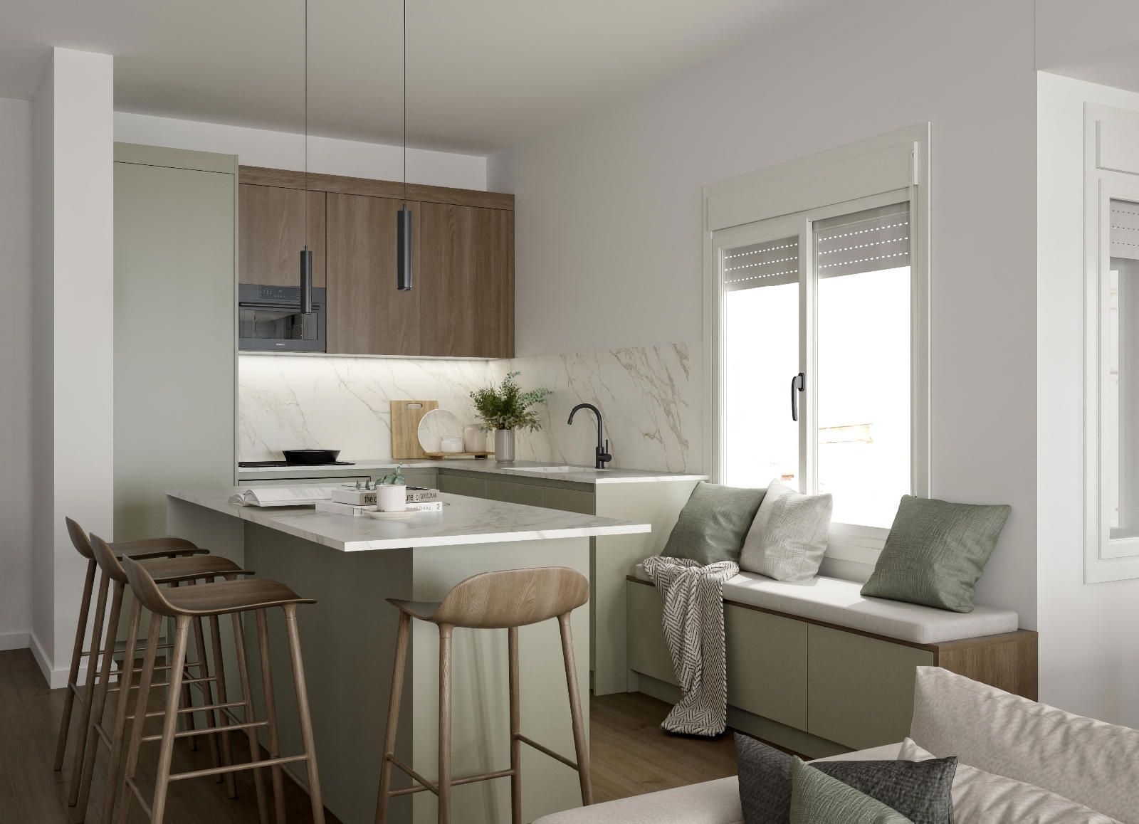 Kitchen of Duplex for sale in Sabadell  with Air Conditioner, Heating and Terrace