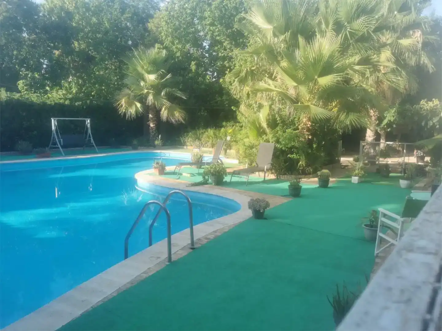 Piscina de Casa o xalet en venda en Canals amb Aire condicionat, Jardí privat i Parquet