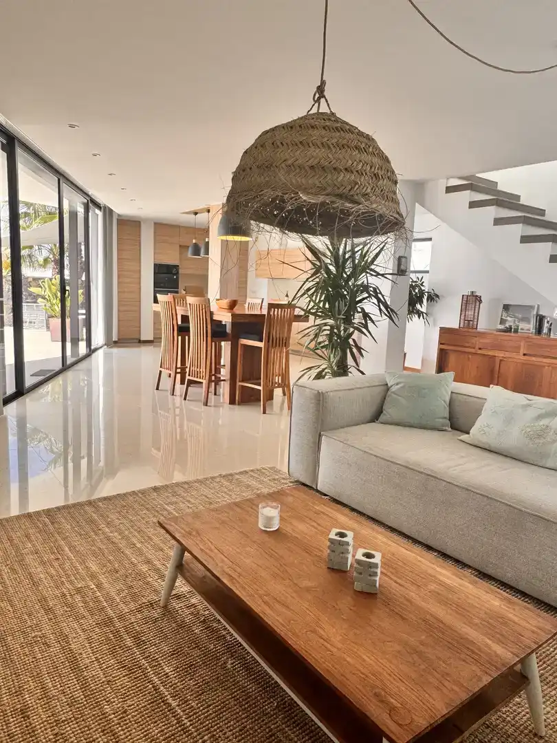Sala de estar de Casa o chalet en venta en La Oliva con Aire acondicionado, Piscina y Balcón