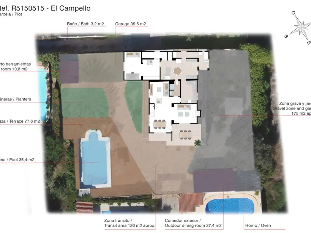 Casa o xalet en venda a Terrenos Sup 22, La Font - Mezquitas