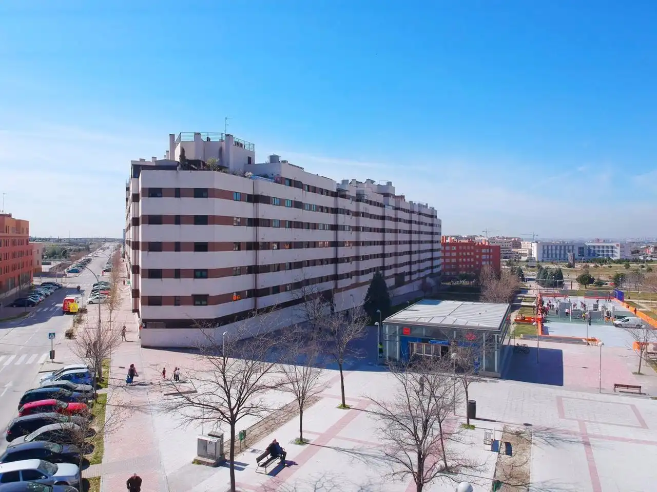 Exterior view of Flat for sale in Madrid  with Air Conditioner, Heating and Community pool