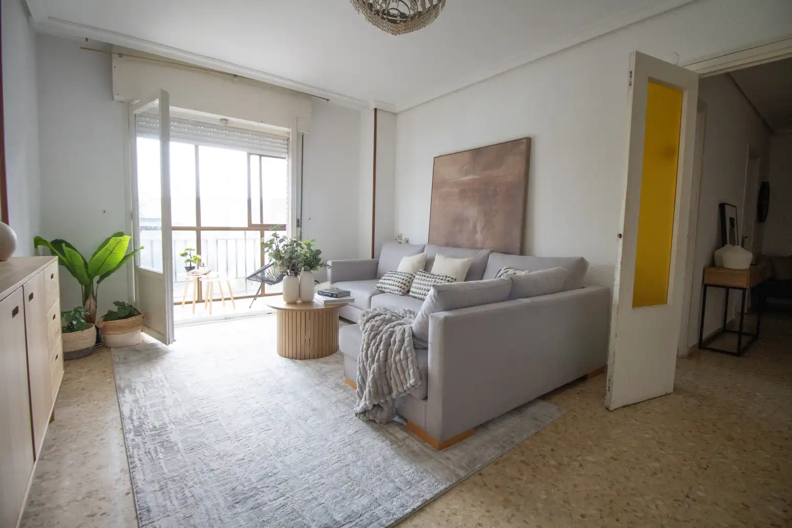 Living room of Flat for sale in Allo  with Terrace and Balcony