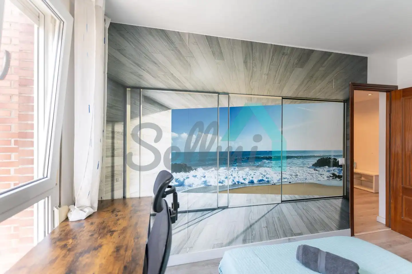 Bedroom of Flat for share in Oviedo   with Heating, Furnished and Internet