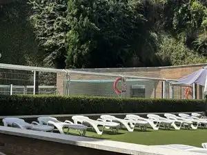 Garden of Flat for rent in Madrid  with Air Conditioner, Heating and Parquet flooring