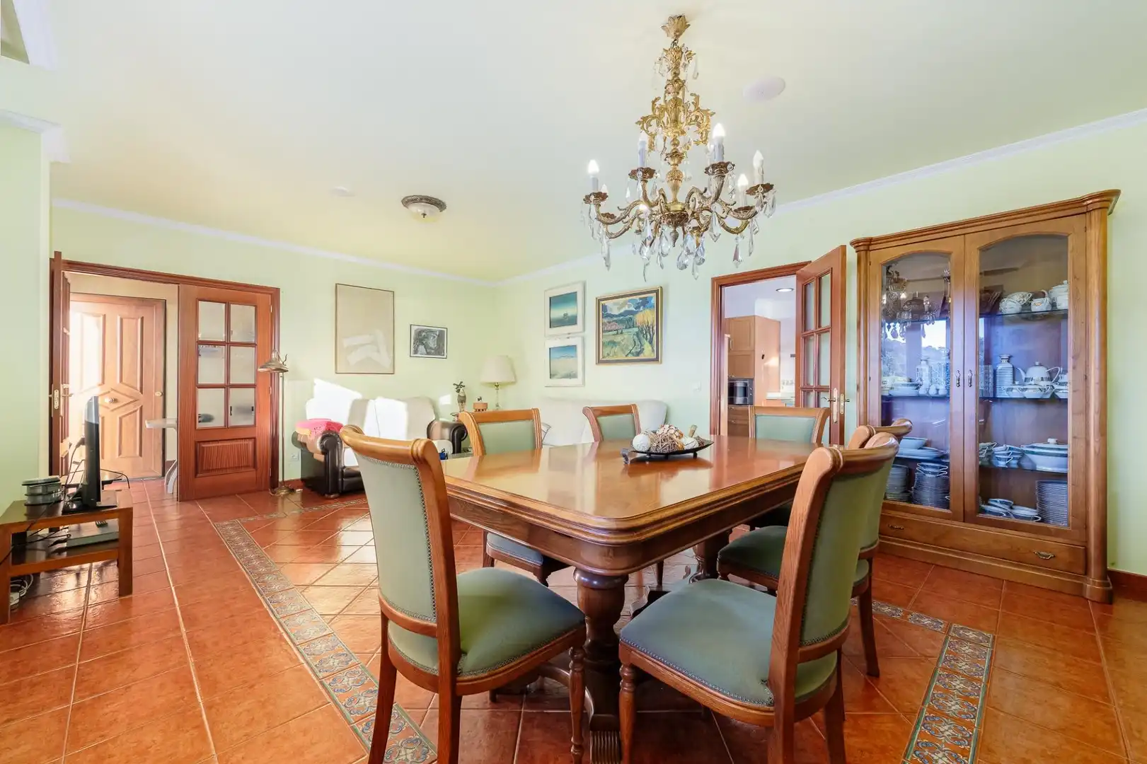 Esszimmer von Haus oder Chalet zum Verkauf in Moaña mit Heizung, Abstellraum und Balkon