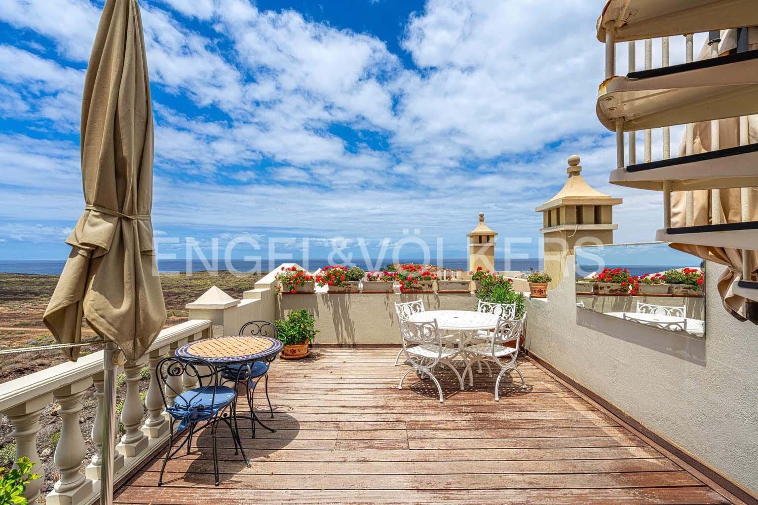 Terrace of Flat for sale in Arona  with Terrace, Swimming Pool and Furnished